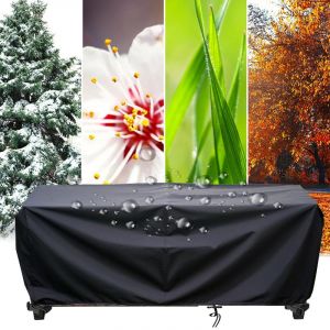 Bache Pour Salon De Jardin 110x90x100cm/Longueur x Largeur x H Housse De Table De Jardin Bâche De Protection Pour Table,Housse de Protection Mobilier Exterieur 420d Oxford Tissu Pour Balcon Meubles (FanGaoBaiHuo, neuf)