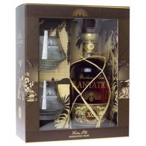PLANTATION RUM - XO 20th Anniversary - Coffret Spiritueux Rhum avec 2 Verres - 40 % Alcool - Origine : Barbade (Urban-Drinks, neuf)