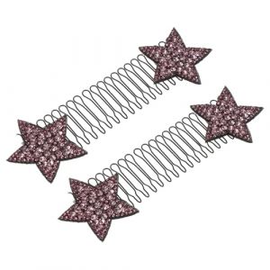 PartyKindom 2pi&egrave;ces Porte-outils Pour Cheveux &Eacute;pingles u Barrettes &agrave; Motif &Eacute;toile Accessoires De Coiffure Invisibles (Brushira, neuf)