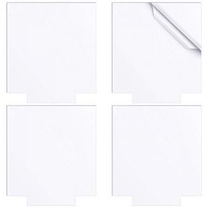 4 Pcs Feuilles Acryliques Transparentes Feuilles de Verre Organique Panneau Acrylique en Plastique de 4 mm d'&Eacute;paisseur pour D&eacute;coupe Laser Panneau Acrylique Transparent avec Papier de Protection (MongShy, neuf)
