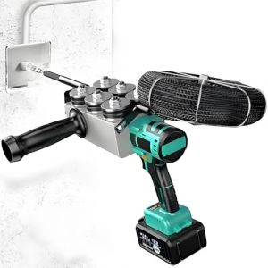 GLBMXDD Machine de c&acirc;blage Mural pour &eacute;lectricien - Outil de tirage de c&acirc;bles Automatique sans Fil, Tire-c&acirc;ble 40 m/Min, 2 Batteries au Lithium pour la Construction et l'hydro&eacute;lectricit&eacute; (LIBINGSHOP, neuf)