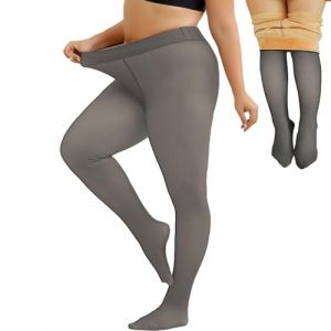 Merlvida Collant Polaire Femme Effet Transparent S-3XL - Collant Thermique Épais, Legging Chaud Femme Hiver - Collants à Taille Haute et Doublés Grande Taille (Merlvida Direct, neuf)