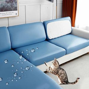 YWQJL Housse Canapé d'angle,Faux Cuir Housse Canape 2 Places Haute Élastique Imperméable,1 2 3 4 Places Extensible Housse Coussin D'assise Extensible Antidérapant,G-Large2Seater(85-110cm) (gaofenlong, neuf)