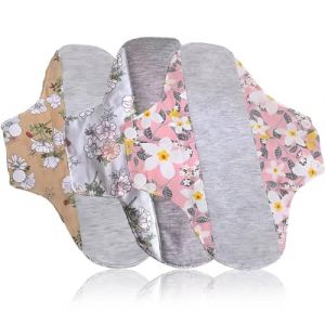 JYNXOR 3 Pcs Serviettes Hygi&eacute;niques Lavables R&eacute;utilisables 23 Cm,Protege Slip Femme,Prot&egrave;ge-Slips En Bambou Antibact&eacute;rien, Serviette Post Partum, Serviette Hygi&eacute;nique Maternit&eacute;, Heavy Flow Night (SHOPSCAPE INK, neuf)