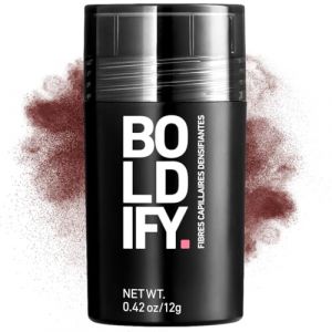 BOLDIFY Fibres Capillaires Naturelles &ndash; 12g &ndash; Poudre Densifiante &ndash; Masque la Perte de Cheveux en 15s &ndash; Pour Hommes et Femmes (Ch&acirc;tain roux fonce) (BOLDIFY EUROPE, neuf)