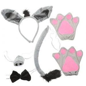 FOMIYES 6 Pièces ensemble bandeau âne accessoires halloween accessoire halloween mask halloween tenue masque LED deguisement enfant costume d'âne cosplay bandeau costume d'âne Flanelle (Family&Personal, neuf)