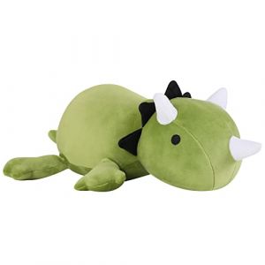 SQEQE Weighted Dinosaur Plush, Anxiety Weighted Stuffed Animals, Weighted Dinosaur Plushie Weighted Dino Throw Pillows for Kids Adults Green 25CM (Toy Plush Store, neuf)