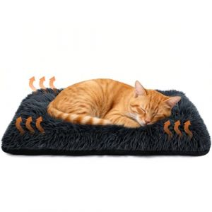 Voarge Coussin Auto-Chauffant Voyage Chat & Chien, Coussin Auto-Chauffant Voyage, Couverture Chat avec Dessous Non-Glissant, Tapis Thermique Lit Animaux de Compagnie Couchage sans &eacute;lectricit&eacute;, Lavable (Voarge Direct, neuf)