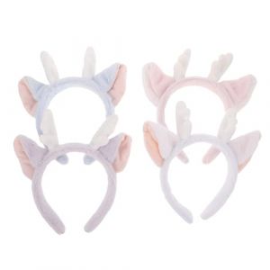 HONITANO Lot De 4 Serre-T&ecirc;tes En Bois De Cerf Et De Dragon Serre-T&ecirc;tes En Bois De Cerf Serre-T&ecirc;te Pour Se Laver Le Visage Serre-T&ecirc;te Pour Les F&ecirc;tes De No&euml;l (LUWELI, neuf)