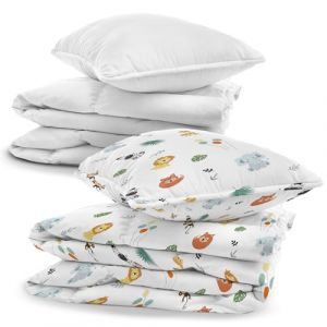 Totsy Baby Parure de lit b&eacute;b&eacute; en Coton 90x120 cm - Ensemble Enfant avec Housse de Couette et taie d'oreiller 40x60 cm avec Couette et Oreiller pour Berceau gar&ccedil;on et Fille literie b&eacute;b&eacute; Oeko-Tex (ASE Sp&oacute;łka Akcyjna, neuf)