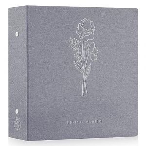Lanpn Album Photo 11x15 11,5x15 600 Pochette, Grand Format Lin Tissu Album pour Horizontal Vertical Photos Gris (BILLIONRVL, neuf)