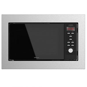 Cecotec Micro-ondes intégré Digital GrandHeat 2350, Noir. 900 W, 23 litres, grill, 9 fonctions préconfigurées, Quick Start, minuteur, Plateau de 27 cm de diamètre. (Acier Noir) (Cecotec, neuf)