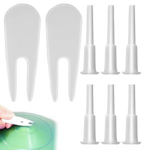 6 Pcs Bouchon d'air Yoga, Kit de Remplacement de Bouchon de Ballon d'exercice pour Yoga, Yoga Air Bouchon, Tige de Prise de Rechange, avec 2 Outil Amovible (XIANXIAN LI, neuf)