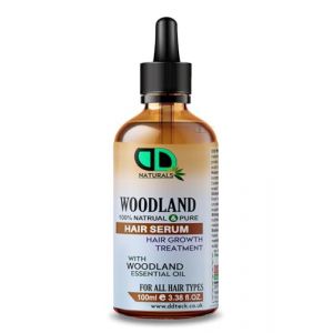 Sérum capillaire Woodland - Huile de croissance 100 % naturelle avec protection thermique - Renforce, répare et hydrate - Pour tous types de cheveux - 100 ml (DD TECK LTD, neuf)