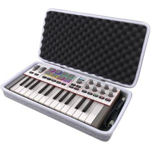 co2CREA Dur &Eacute;tui de Voyage Rigide Housse Cas coque pour Akai Professional MPK Mini IV Clavier MIDI USB-C,(bo&icirc;te Seule,Case Only) (YO-Commerce, neuf)
