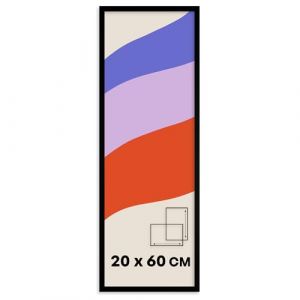 Photoframe4you - Cadre photo 20x60 cm - Noir - Cadres photo en MDF avec verre acrylique - Cadre 60x20 cm - Arco (Photoframe4you, neuf)