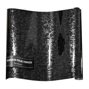 Sensylectra Film de Carbone Forg&eacute;,150x30cm Covering Voiture Forg&eacute;,Autocollant pour Voiture,Film Covering Carbone en Vinyle (Noir Brillant) (Sensylectra Store, neuf)