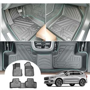 GAFAT Volvo XC60 2018-2024 2025 Tapis de Sol, Volvo XC60 2023 Tapis de Sol en Caoutchouc Original Scanner 3D TPE Bord Haut, Tapis Volvo XC60, Accessoires Volvo XC60 (GAFAT(EU), neuf)