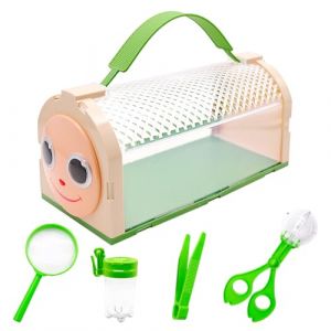Bo&icirc;te d'observation d'insectes, Ensemble de Capture d'insectes, loupe, livret d'activit&eacute;s, Pinces &agrave; &eacute;piler, Ensemble d'aventure pour Enfants de Plus de 4 Ans, Sciences Naturelles et Aventure en Plein (YLX, neuf)