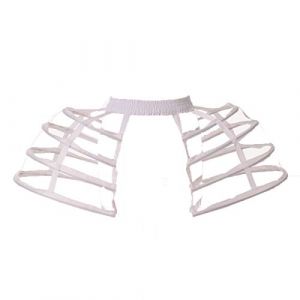 GRACEART Victorian Double Pannier Jupon Baroque Robe Jupe Femme Jupon Crinoline (Blanc) (Hd-Shop, neuf)
