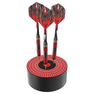 CyeeLife Mini Dart Dock - Porte-fl&eacute;chettes - Support de fl&eacute;chettes en forme de cible en sisal premium - Porte-fl&eacute;chettes &eacute;l&eacute;gant pour un rangement s&eacute;curis&eacute; - Accessoire professionnel pour cible de fl&eacute; (CareGames, neuf)