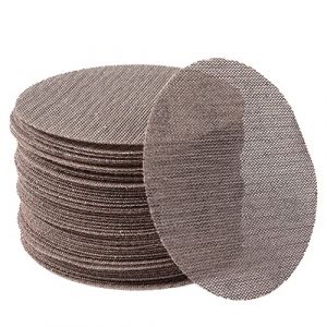 UPWOOD Lot de 50 Disques Abrasifs Maille 125mm (5 Pouces) Grain 120 Crochet et Boucle, Sans Poussière, Anti-blocage, Pour Carrosserie, Bois, Métal, Plastique, Peinture, Compatible Meuleuses 125mm (Upwood, neuf)