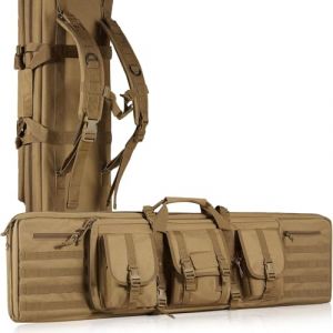 Tactical Heavy Slip Carry Bag,Double Carabine Pistolet Sac,Carabine A Plomb pour Adulte Housse De Protection,Étui À Fusil Tactique Arme Longue,Peut Contenir 2 Fusils, 2 Pistolets A,140cm (WT$SHOP, neuf)