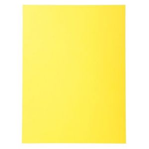 Exacompta - Réf. 420005E - Carton de 5 paquets de 100 chemises semi-rigides Forever® 170 g/m2 - chemises 100% recyclées et certifiées Ange Bleu - dimensions 24 x 32 cm pour format A4 - couleur jaune (Stock Bureau Maison Bien-être, neuf)