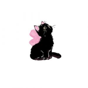 Tatouage Ephemere Tatouages Temporaires 1 Ange Chat Noir Fille Rose Imperméable Chaton Femelle Lavable Longue Durée Petite Image Grande Image Autocollant Faux Tatouage (ZhouKouShiXinRuiJianSheGongChengYouXianGongSi, neuf)