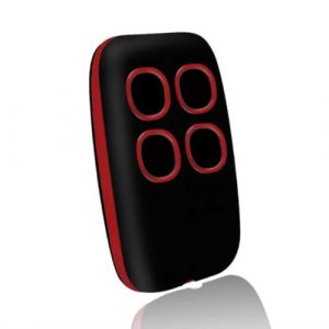 Télécommande portail universelle 4 en 1, télécommande rolling code universel multifréquence de 280 à 868 mhz. Radiocommande portail programmable version mise à jour avec liste de compatibilité (rouge) (Soleilx, neuf)