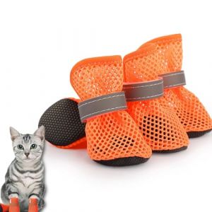 Imperméables Chaussure Chien, Antidérapantes Bottines Chien avec Sangles Réfléchissantes, 4 étanche Chaussures de Chien, pour Petit Moyen Grand Chien Protège Les Pattes de l’Animal et Les sols (hefeimenshudianzishangwuyouxiangongsi, neuf)