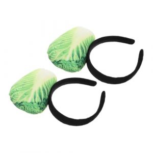 COLLBATH 2 Pièces Bandeau chou chinois Fille faire la fête simple 3d correspondre mignon accessoire de cheveux bandeau accessoires lolita Habiller des bandes de cheveux Plastique Vert clair (Murdoffi, neuf)