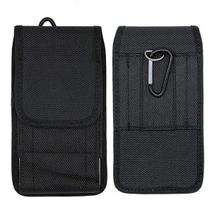 Étui de Ceinture pour Caterpillar Cat S30 / Wileyfox Swift 2 Téléphone Portable Housse Holster Universel pour Sony Xperia XZ4 Compact/Vernee Thor Nylon Vertical Horizontal Coque avec Crochet (ABCTenuk, neuf)
