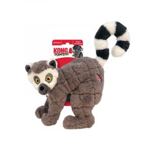 KONG Scampers Wildlife Jouet en peluche pour chien avec couineur faible tonalit&eacute; (Lemur) (Classies Webshop, neuf)
