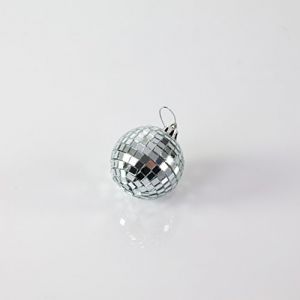 showking Boule &agrave; facettes GLIX avec facettes en Verre Authentique, &Oslash; 5 cm, Argent - Boule Disco/Lampe Disco (artplants, neuf)
