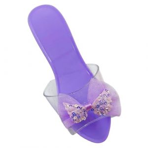 Chaussures Princesse Enfant Fille, Chaussures de Princesse &agrave; Talons Hauts pour Enfants, Paillettes Sandales, D&eacute;guisement d'&eacute;t&eacute;, Antipatinage Halloween No&euml;l Cadeau d&rsquo;Anniversaire, Violet L&eacute;ger (RT Technology, neuf)