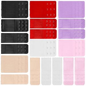 Rallonge Soutien Gorge, Extension Soutien Gorge Bra Extenders 3 Crochets/2 Crochets Accessoire Soutien Gorge Extension de Soutien Gorge Extensseur de Crochet, 16 Pi&egrave;ces (SLIGHT SAVING Limited, neuf)