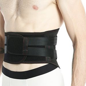 NEOtech Care Ceinture lombaire - Matériau respirant - Soutien/Maintien du dos renforcé - Corset double compression - Gym/Posture/Entrainement/Travail (Noire, Taille XXL) (NEOtech Care (EU), neuf)