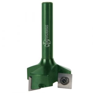 Fraiser TORNADO SNIPER – Fraise de surfaçage pour bois, Ø 35 mm, queue 8 mm, 3 plaquettes arrondies en carbure 10,5 x 10,5 mm pour plans, rainures et bords, défonceuse verticale (Fraisertools, neuf)
