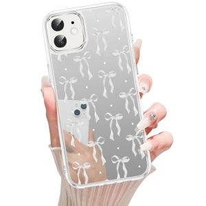 Xylota Coque pour iPhone 11 6,1 Pouces, Miroir de Luxe Motif Housse Etui TPU et Rigide PC Aesthetic Dessin Étui, Antichoc Anti-Rayures Élégant Protection Bumper Case pour iPhone 11, Noeud 03 (AMCREST HOLDINGS, neuf)