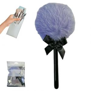 Id&eacute;al pour les poudres, les voyages, la poussi&egrave;re | Accessoire de maquillage avec poign&eacute;e pour appliquer la poudre, usage quotidien &agrave; la maison ou en voyage pour les femmes ayant la peau sensible (anqingjiping, neuf)