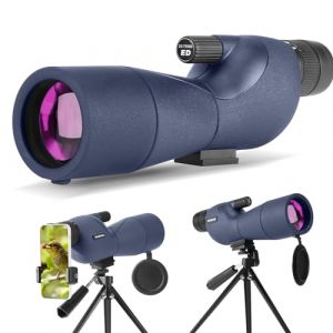 Longue-Vues avec Tr&eacute;pied，Sac de Transport et Adaptateur pour Smartphone pour L'observation des Oiseaux Visite Safari Observation des Oiseaux &eacute;toiles Tir &agrave; l'arc Camping Faune Paysage (L) (HGJZ Direct Sale, neuf)