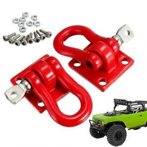 Manilles de treuil RC – Manilles en alliage robuste avec vis et écrous pour remorque RC | Produits de véhicule pour sol boueux, plage de sable, sol en ciment, route de gravier Bellv (kaitmain, neuf)