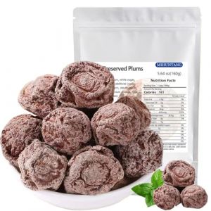 Prunes conserv&eacute;es s&eacute;ch&eacute;es 160g Aigre-douce miel de prune s&eacute;ch&eacute;e conserv&eacute;e fruits collations Prunes marin&eacute;es confits fruits Hua Mei (shangala, neuf)