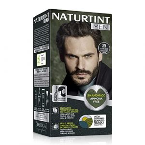 Naturtint Men Biobased | Coloration Permanente Sans Ammoniaque pour Hommes | Couverture &agrave; 100% des cheveux blancs | Ingr&eacute;dients naturels | 3N Ch&acirc;tain Fonc&eacute; | 170 ml (LABORATORIOS PHERGAL, S.A., neuf)
