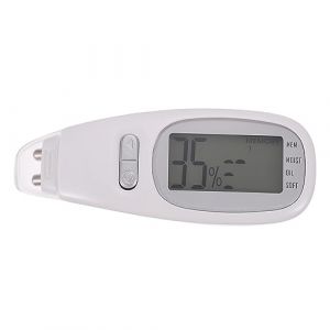 Homoyoyo 2 Ensembles testeur d'humidit&eacute; Testeur d'hydratation analyseur peau Hydratant soin du visage num&eacute;rique stylo de test cutan&eacute; fourniture de salon de beaut&eacute; abdos blanche (meRIoy, neuf)