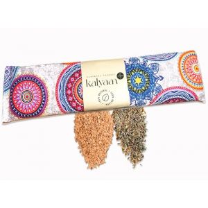 KALYAAN Plus - Bouillotte Micro-onde - Coussin Chauffant Cervicales - Bouillotte Graine de Lin - Bouillotte Cervicale - Alternative au Bouillotte Noyau de Cerise - Fabrication écologique (Bleu) (AHR Quality, neuf)