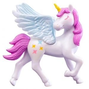 Décoration de gâteau de cheval pour fille, figurine de cheval, décoration de gâteau d'anniversaire, avec ailes, figurine de cheval licorne comme décoration de voiture (Chifans, neuf)