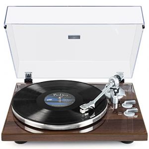 Platine Vinyle sans Fil &Agrave; ENTRA&Icirc;NEMENT par Courroie, Tourne Disque Vinyle avec Cartouche Magn&eacute;tique &agrave; 2 Vitesses 33 + 45 TR/Min, USB Record to PC, Sortie Ligne Phono (ZengtuAM, neuf)