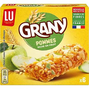 GRANY - Barres Céréales Et Pommes Vertes 125G - Le petit-déjeuner équilibré pour une journée réussie - Le Lot De 4 (Franc shopping, neuf)